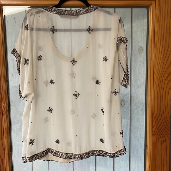 ZARA HOLIDAY BEADED TOP MEDIUM - Picture 7 of 7